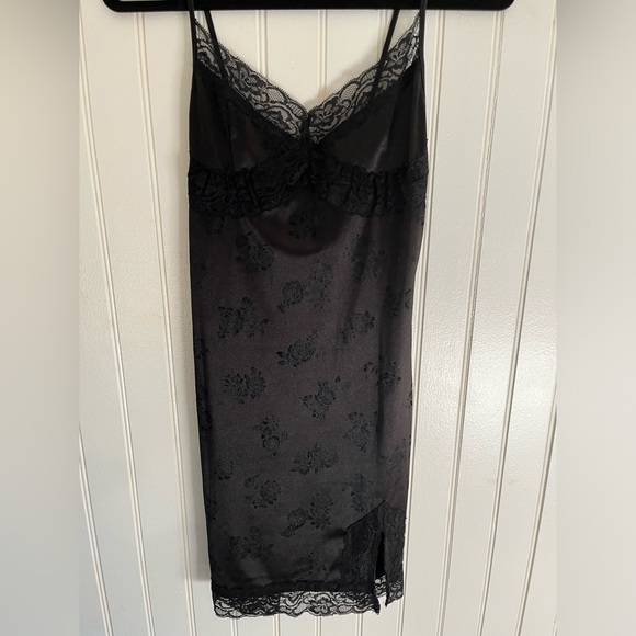 Motel Rocks Dresses & Skirts - Motel Rocks Slip Mini Black Lace Dress